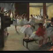 Edgar Degas - Der Tanzkurs 1873 | Giclée Kunstdruck gerahmt