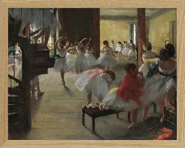 Edgar Degas - Der Tanzkurs 1873 | Giclée Kunstdruck gerahmt