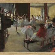 Edgar Degas - Der Tanzkurs 1873 | Giclée Kunstdruck gerahmt