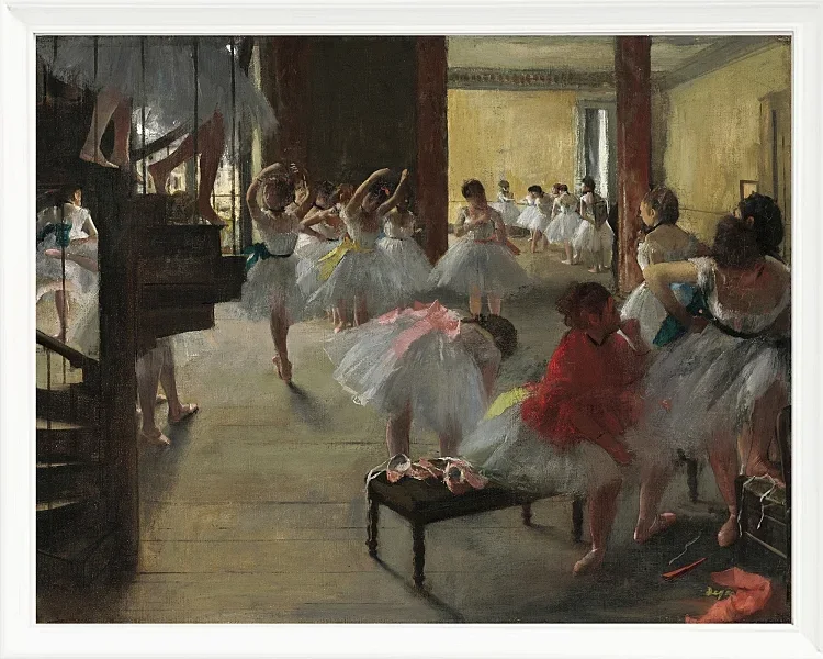 Edgar Degas - Der Tanzkurs 1873 | Giclée Kunstdruck gerahmt