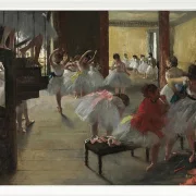 Edgar Degas - Der Tanzkurs 1873 | Giclée Kunstdruck gerahmt