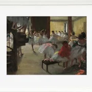 Edgar Degas - Der Tanzkurs 1873 | Giclée Kunstdruck gerahmt