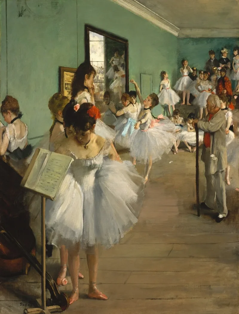 Edgar Degas - Der Tanzkurs 1874 | Giclée Kunstdruck gerahmt