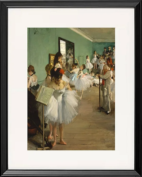 Edgar Degas - Der Tanzkurs 1874 | Giclée Kunstdruck gerahmt