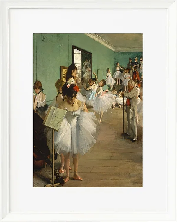 Edgar Degas - Der Tanzkurs 1874 | Giclée Kunstdruck gerahmt