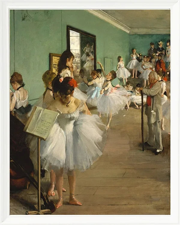 Edgar Degas - Der Tanzkurs 1874 | Giclée Kunstdruck gerahmt