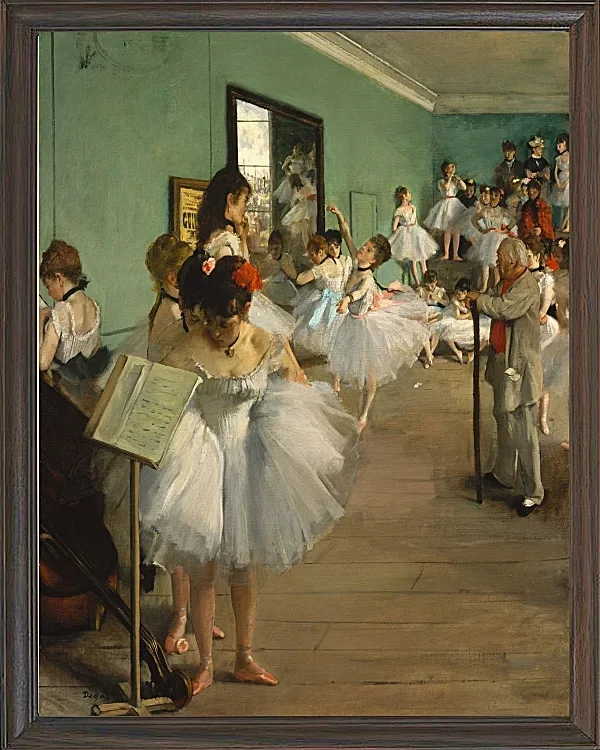 Edgar Degas - Der Tanzkurs 1874 | Giclée Kunstdruck gerahmt