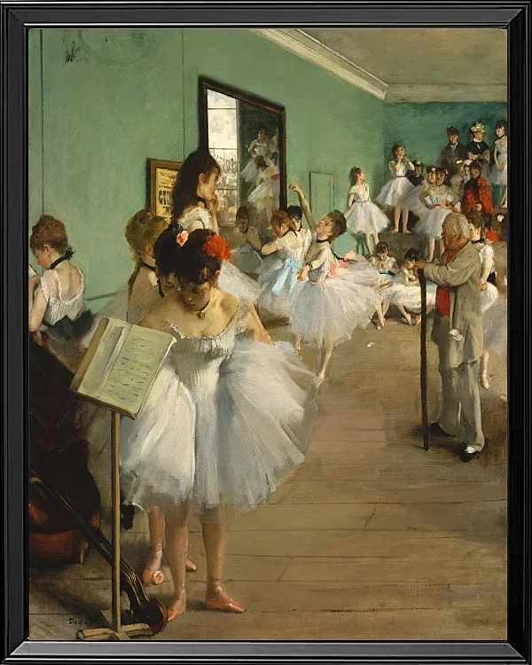 Edgar Degas - Der Tanzkurs 1874 | Giclée Kunstdruck gerahmt