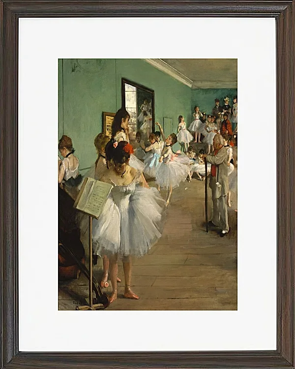 Edgar Degas - Der Tanzkurs 1874 | Giclée Kunstdruck gerahmt