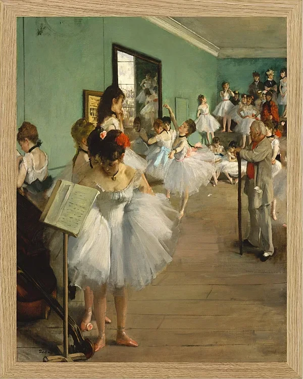 Edgar Degas - Der Tanzkurs 1874 | Giclée Kunstdruck gerahmt