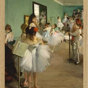 Edgar Degas - Der Tanzkurs 1874 | Giclée Kunstdruck gerahmt