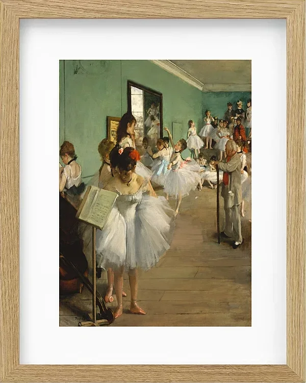 Edgar Degas - Der Tanzkurs 1874 | Giclée Kunstdruck gerahmt