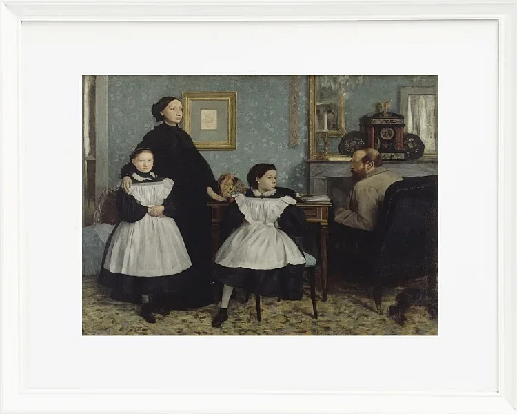 Edgar Degas - Die Familie Bellelli 1858 | Giclée Kunstdruck gerahmt