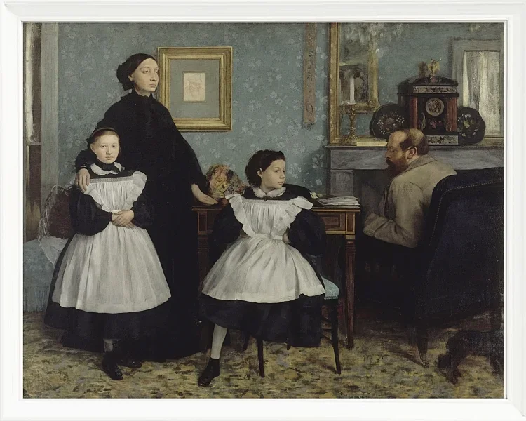 Edgar Degas - Die Familie Bellelli 1858 | Giclée Kunstdruck gerahmt