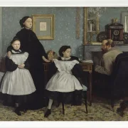 Edgar Degas - Die Familie Bellelli 1858 | Giclée Kunstdruck gerahmt