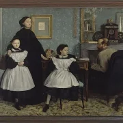 Edgar Degas - Die Familie Bellelli 1858 | Giclée Kunstdruck gerahmt