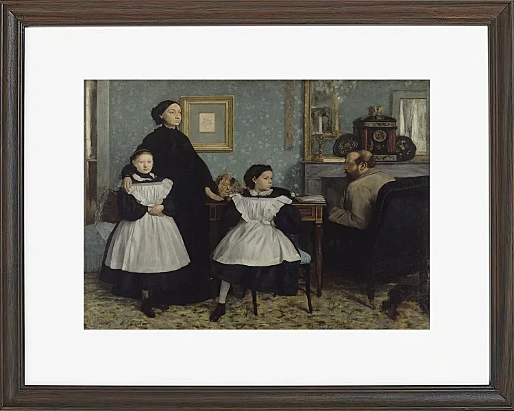 Edgar Degas - Die Familie Bellelli 1858 | Giclée Kunstdruck gerahmt