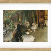 Edgar Degas - Die Probe des Balletts auf der Bühne 1874 | Giclée Kunstdruck gerahmt