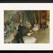 Edgar Degas - Die Probe des Balletts auf der Bühne 1874 | Giclée Kunstdruck gerahmt