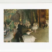 Edgar Degas - Die Probe des Balletts auf der Bühne 1874 | Giclée Kunstdruck gerahmt