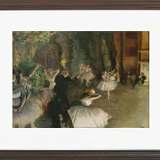Edgar Degas - Die Probe des Balletts auf der Bühne 1874 | Giclée Kunstdruck gerahmt