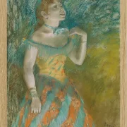 Edgar Degas - Die Sängerin in grün 1884 | Giclée Kunstdruck gerahmt
