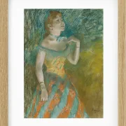 Edgar Degas - Die Sängerin in grün 1884 | Giclée Kunstdruck gerahmt