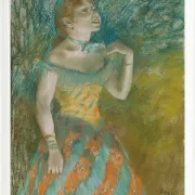 Edgar Degas - Die Sängerin in grün 1884 | Giclée Kunstdruck gerahmt