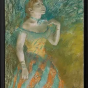 Edgar Degas - Die Sängerin in grün 1884 | Giclée Kunstdruck gerahmt