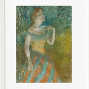 Edgar Degas - Die Sängerin in grün 1884 | Giclée Kunstdruck gerahmt