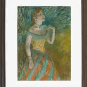 Edgar Degas - Die Sängerin in grün 1884 | Giclée Kunstdruck gerahmt