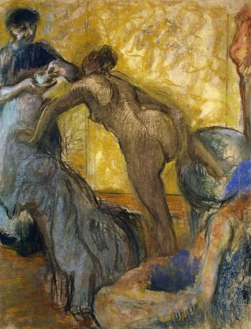 Edgar Degas - Die Tasse heiße Schokolade 1900 | Giclée Kunstdruck gerahmt