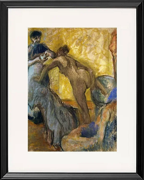 Edgar Degas - Die Tasse heiße Schokolade 1900 | Giclée Kunstdruck gerahmt