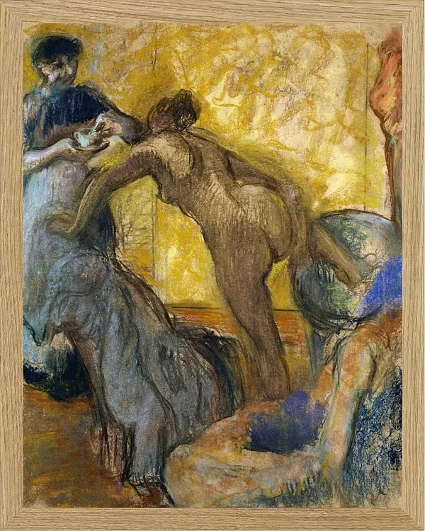 Edgar Degas - Die Tasse heiße Schokolade 1900 | Giclée Kunstdruck gerahmt