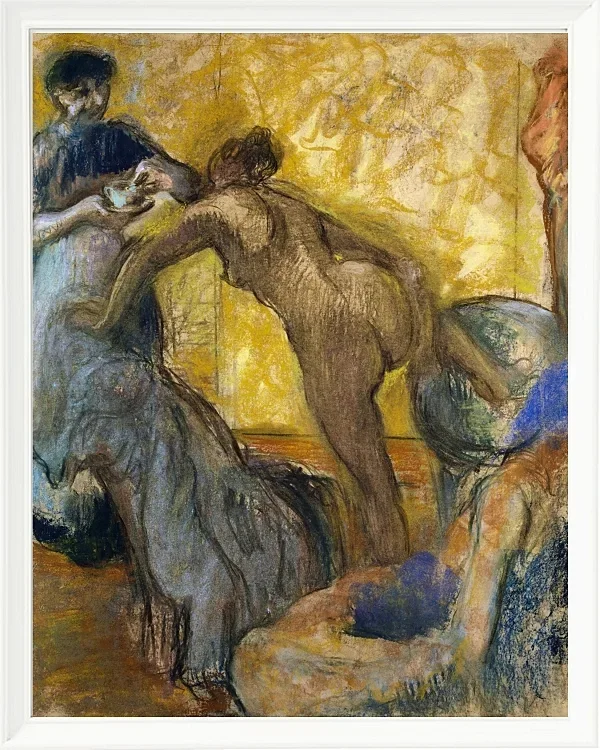 Edgar Degas - Die Tasse heiße Schokolade 1900 | Giclée Kunstdruck gerahmt