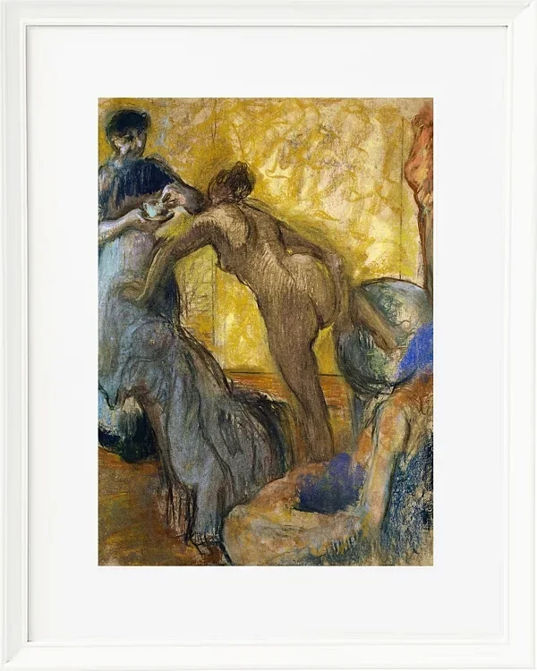 Edgar Degas - Die Tasse heiße Schokolade 1900 | Giclée Kunstdruck gerahmt
