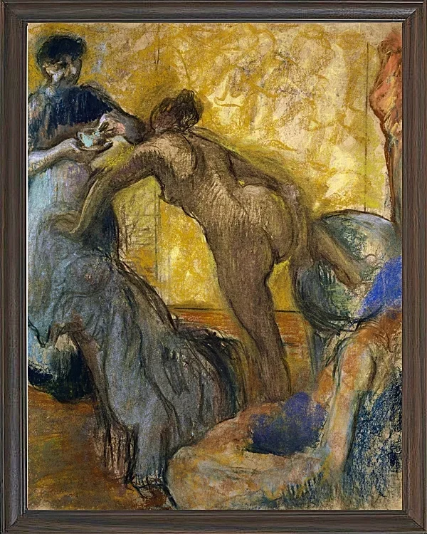 Edgar Degas - Die Tasse heiße Schokolade 1900 | Giclée Kunstdruck gerahmt