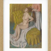 Edgar Degas - Eine Frau lässt sich die Haare kämmen 1886 | Giclée Kunstdruck gerahmt
