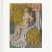 Edgar Degas - Eine Frau lässt sich die Haare kämmen 1886 | Giclée Kunstdruck gerahmt