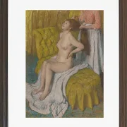 Edgar Degas - Eine Frau lässt sich die Haare kämmen 1886 | Giclée Kunstdruck gerahmt
