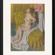Edgar Degas - Eine Frau lässt sich die Haare kämmen 1886 | Giclée Kunstdruck gerahmt