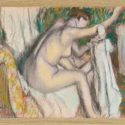 Edgar Degas - Frau trocknet ihren Arm 1880 | Giclée Kunstdruck gerahmt