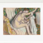 Edgar Degas - Frau trocknet ihren Arm 1880 | Giclée Kunstdruck gerahmt