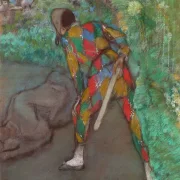 Edgar Degas - Harlekin 1885 | Giclée Kunstdruck gerahmt