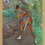 Edgar Degas - Harlekin 1885 | Giclée Kunstdruck gerahmt