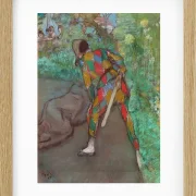 Edgar Degas - Harlekin 1885 | Giclée Kunstdruck gerahmt