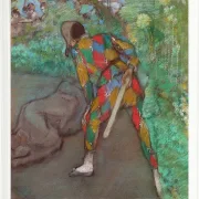Edgar Degas - Harlekin 1885 | Giclée Kunstdruck gerahmt