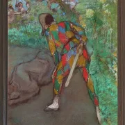Edgar Degas - Harlekin 1885 | Giclée Kunstdruck gerahmt