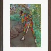 Edgar Degas - Harlekin 1885 | Giclée Kunstdruck gerahmt