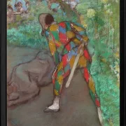 Edgar Degas - Harlekin 1885 | Giclée Kunstdruck gerahmt
